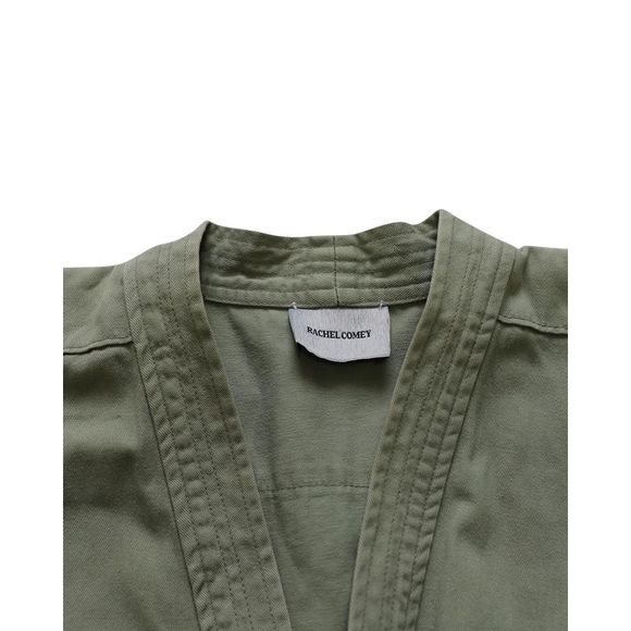 Pre Loved Rachel Comey  Hugh Wrap Jacket in Green Cotton - Picture 3 of 9